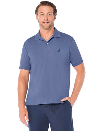 Nautica Men's Classic Fit Short Sleeve Dual Tipped Collar Polo Shirt