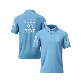 Custom Polo Shirts for Men Women Design Your Own Text Logo Image Personalized Printed Golf Work Shirts Business Casual