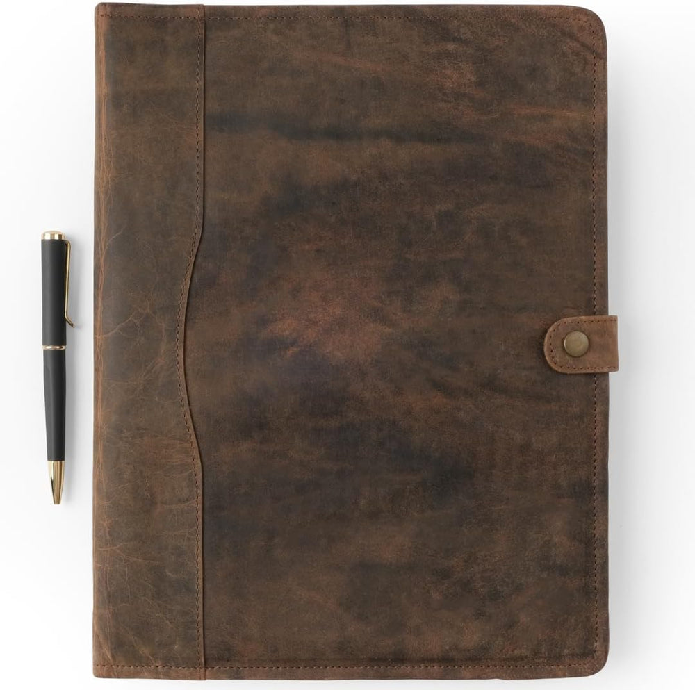Leather Portfolio, Leather Binder with Pen, Leather Portfolio for Men and Women, Leather Padfolio, Leather Folder, Portfolio Binder, Business Portfolio Men and Women