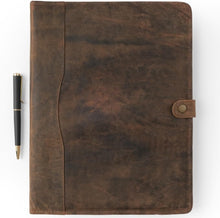 Leather Portfolio, Leather Binder with Pen, Leather Portfolio for Men and Women, Leather Padfolio, Leather Folder, Portfolio Binder, Business Portfolio Men and Women