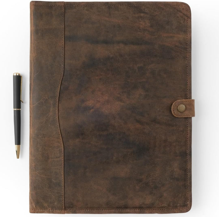 Leather Portfolio, Leather Binder with Pen, Leather Portfolio for Men and Women, Leather Padfolio, Leather Folder, Portfolio Binder, Business Portfolio Men and Women