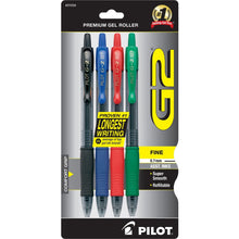 PILOT G2 Premium Refillable and Retractable Rolling Ball Gel Pens, Fine Point, Black Ink, 4-Pack (31057)