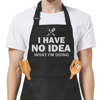 SANDJEST Funny Mens Aprons with Pockets for BBQ Grilling Cooking Grandpa Husband Apron for Birthday Christmas Father's Day