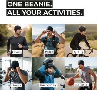 Helmet Liner Sweat Wicking Skull Cap Beanie. Ultimate Performance Moisture Wicking. Fits Under Helmets