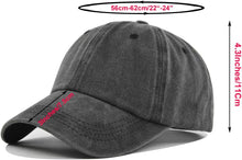 6Pack Unisex Vintage Washed Cotton Baseball Cap Soft Unconstructed Plain Blank Adjustable Size Dad Hat