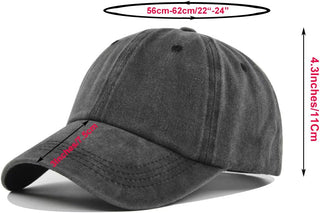 6Pack Unisex Vintage Washed Cotton Baseball Cap Soft Unconstructed Plain Blank Adjustable Size Dad Hat