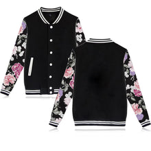 babyhealthy Women's Men's Varsity Baseball Jacket Casual Letterman Bomber Jacket Windbreaker Lightweight Jacket Coat
