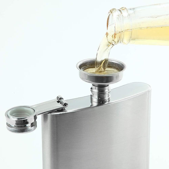 Solid Flasks Stainless Steel Flask & Funnel Set, 8 oz - hover image