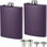 2 pack purple hip flasks