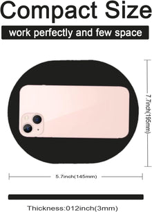 Small Mouse pad, Portable, Waterproof Non-Slip Rubber Bottom, Suitable for Wireless Mouse, Laptop Keyboard Tray for Both Men and Women, Office Travel Black 5.5x7.5in