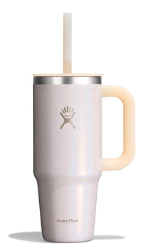 Hydro Flask Travel Tumbler with Handle, Lid and Straw - Insulated Stainless Steel in 32 Oz Trillium