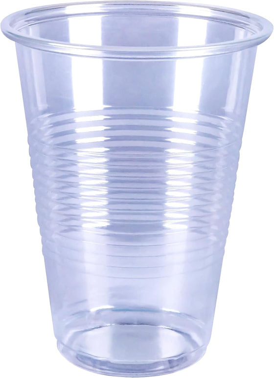Amazon Basics Disposable Clear Plastic Cups for Cold Drinks, BPA-Free, Easy to Hold, 16oz, 50 Count - hover image