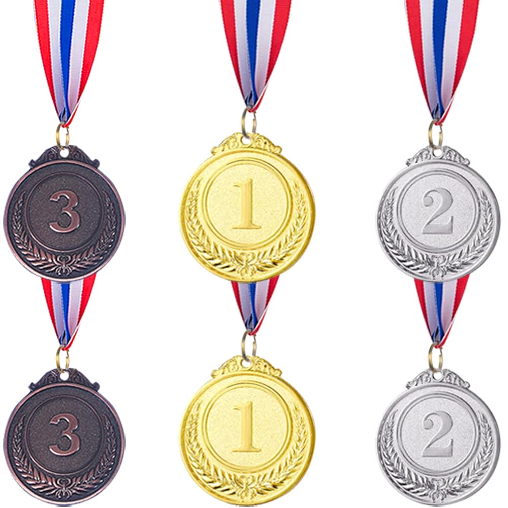 Gold Silver Bronze Award Medals-Winner Medals Gold Silver Bronze Prizes for Competitions, Party, 2 Inches