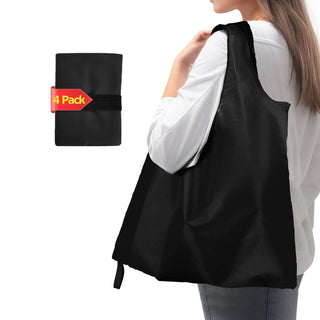 Washable Reusable Grocery Bags, Foldable Reusable Shopping Bags, Polyester Tote, Pocket Size Carrier