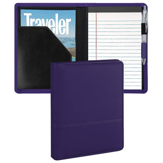 Padfolio/Portfolio Binder, Mini Padfolio Portfolio Binder 5 x 8 Legal Writing Pad, A5 Document Organizer Folder for Men Women,Silver