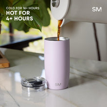 Simple Modern Voyager Tumbler with Flip Lid | Travel Coffee Mug | Insulated Stainless Steel Cold Brew Iced or Hot Coffee Cup | Gifts for Women Men Her Him | 16oz, Almond Birch