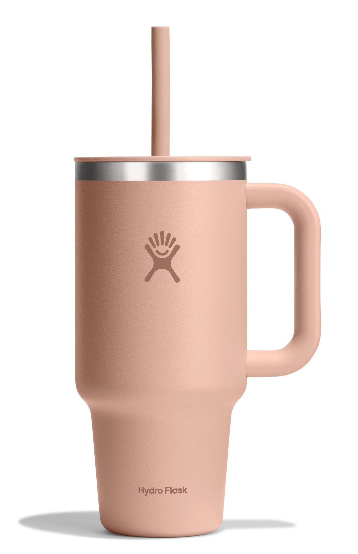 Hydro Flask Travel Tumbler with Handle, Lid and Straw - Insulated Stainless Steel in 32 Oz Trillium