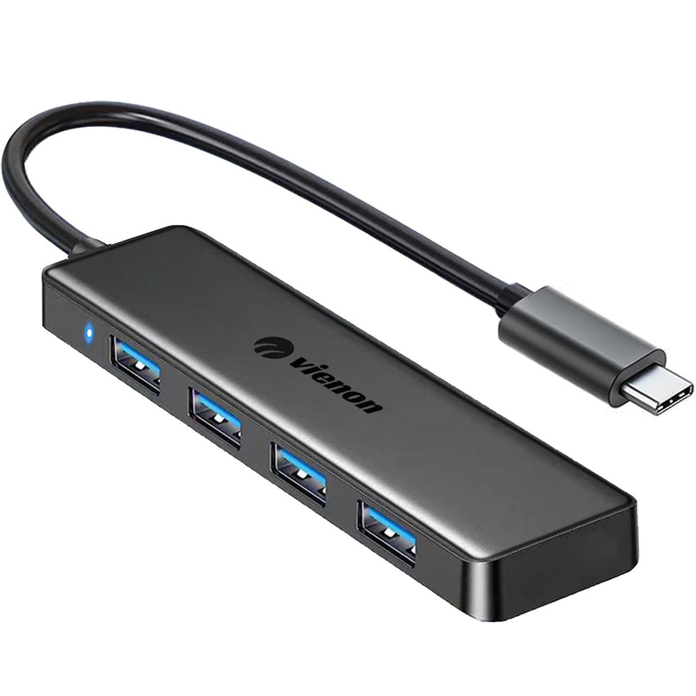 USB 3.0 Hub, VIENON 4-Port USB Hub USB Splitter USB Expander for Laptop, Xbox, Flash Drive, HDD, Console, Printer, Camera,Keyborad, Mouse(Not for Charging)