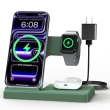 Wireless Charger iPhone Charging Station: 3 in 1 Charger Stand Multiple Devices for Apple - iPhone 17 16e 16 15 14 Pro Max 13 12 11 - Watch 11 10 9 8 7 6 5 4 3 2 SE and Ultra Series - Airpods 4 3 Pro