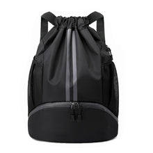 JELUTAR Drawstring Backpack Gym Bag with Shoes Compartment for Soccer, Basketball, Swim, Water-Resistant String Backpack Beach Cinch for Women Men