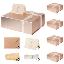 LIFELUM Gift Box 13.5''x10''x4'' Large Gifts Box with Magnetic Lids Black Gift Boxes for Father's Day graduation gifts Contains Card, Ribbon, Filler