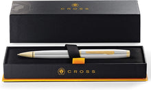 Cross Coventry Polished Chrome with Gold-Tone Ballpoint Pen - Refillable Pen for Smooth Writing - Professional, Elegant Accessory - Black Ink - Long-Lasting Use - Desk Essential - Gift-Ready