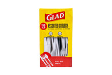 Glad Clear Disposable Cutlery Set with Heavy Duty Plastic Forks, Knives, and Spoons, Reusable Dishwasher Safe Plastic Utensils for Parties and Everyday Use, 240 Count
