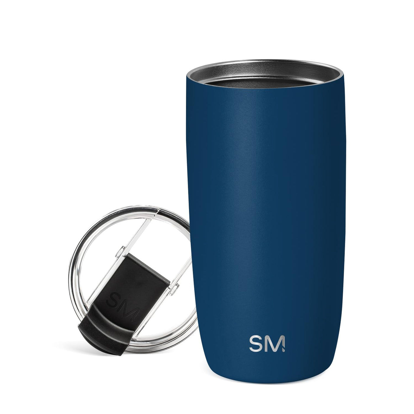 Simple Modern Voyager Tumbler with Flip Lid | Travel Coffee Mug | Insulated Stainless Steel Cold Brew Iced or Hot Coffee Cup | Gifts for Women Men Her Him | 16oz, Almond Birch