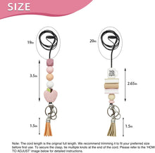 Teacher Lanyard Silicone Beaded Badge Breakaway Lanyard Cute Teacher Gift ID Holder for Women