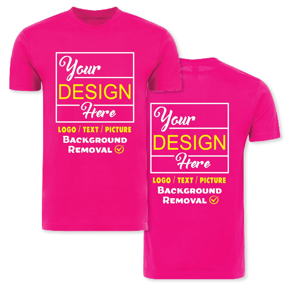 Personalized Image/Text for Your Company/Wedding/Greetings with Digital Printing | Unisex Adult | Custom T-Shirt