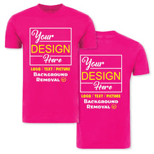 Personalized Image/Text for Your Company/Wedding/Greetings with Digital Printing | Unisex Adult | Custom T-Shirt