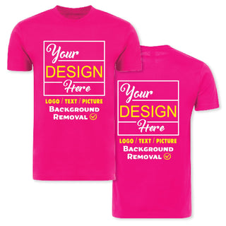 Personalized Image/Text for Your Company/Wedding/Greetings with Digital Printing | Unisex Adult | Custom T-Shirt