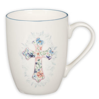 Christian Art Gifts Inspirational Ceramic Coffee & Tea Scripture Mug for Women: Trust in the Lord Encouraging Bible Verse, Microwave & Dishwasher Safe Lead-free, Multicolor Floral, Light Green, 12 oz.