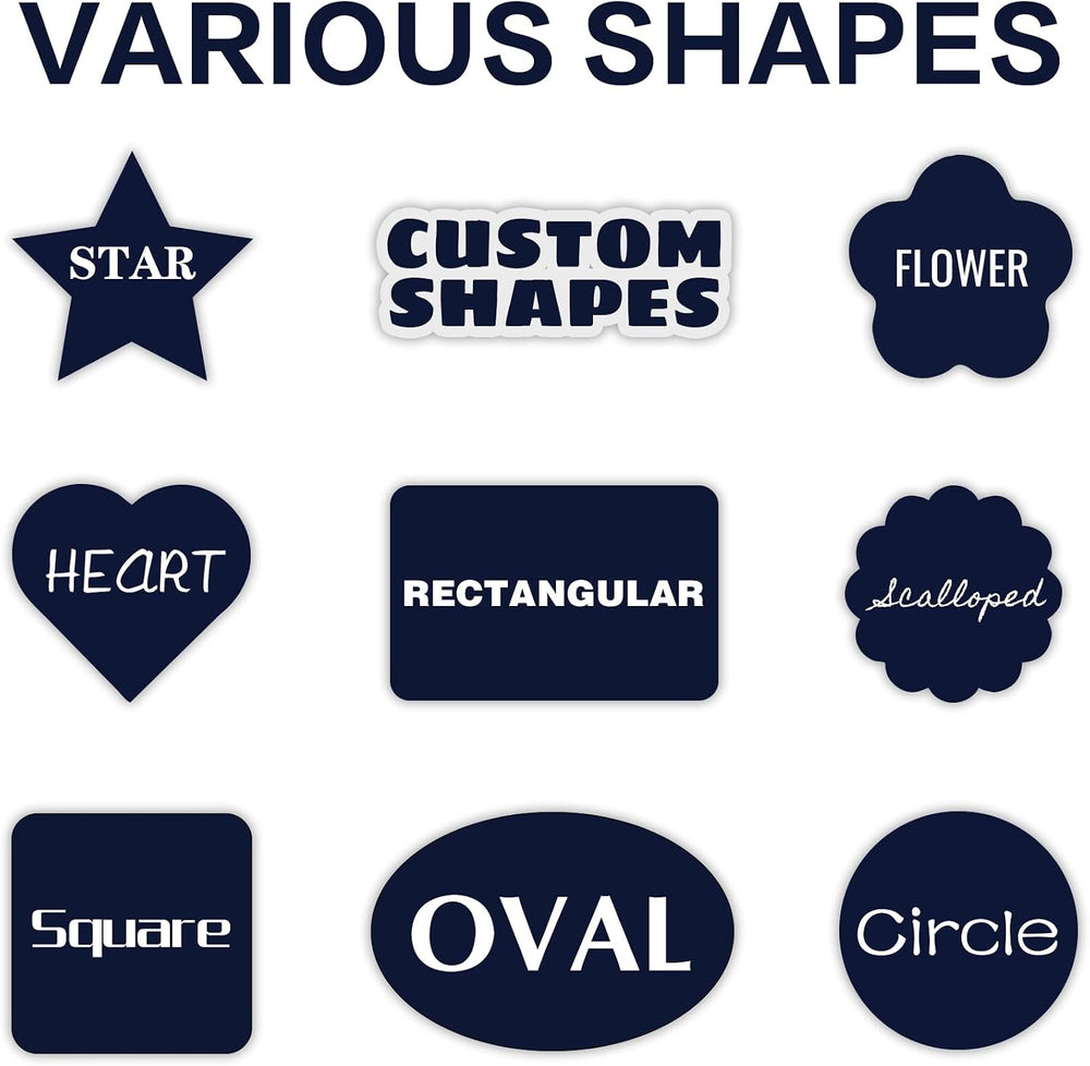 1-2500 Custom Sticker roll, 1"-10" inch Personalized Waterproof Vinyl Labels, Corporate Business Stickers, Design Any Logo Image Photo Text Name Address QR Code