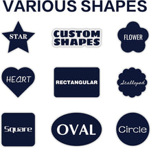 1-2500 Custom Sticker roll, 1"-10" inch Personalized Waterproof Vinyl Labels, Corporate Business Stickers, Design Any Logo Image Photo Text Name Address QR Code