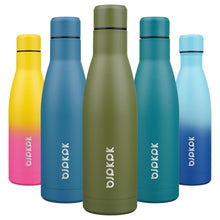 BJPKPK 17oz Insulated Water Bottles Stainless Steel Sports Water Bottles Keep Cold and Hot for Travel Dishwasher Safe,Olive Green
