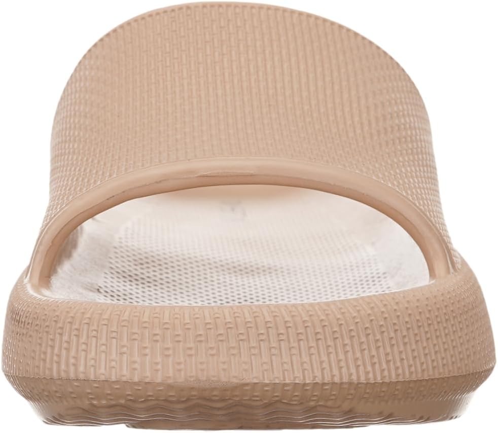 WHITIN Slippers for Women Non Slip | Cushioned Thick Sole Slides | Quick Drying Bathroom Sandals