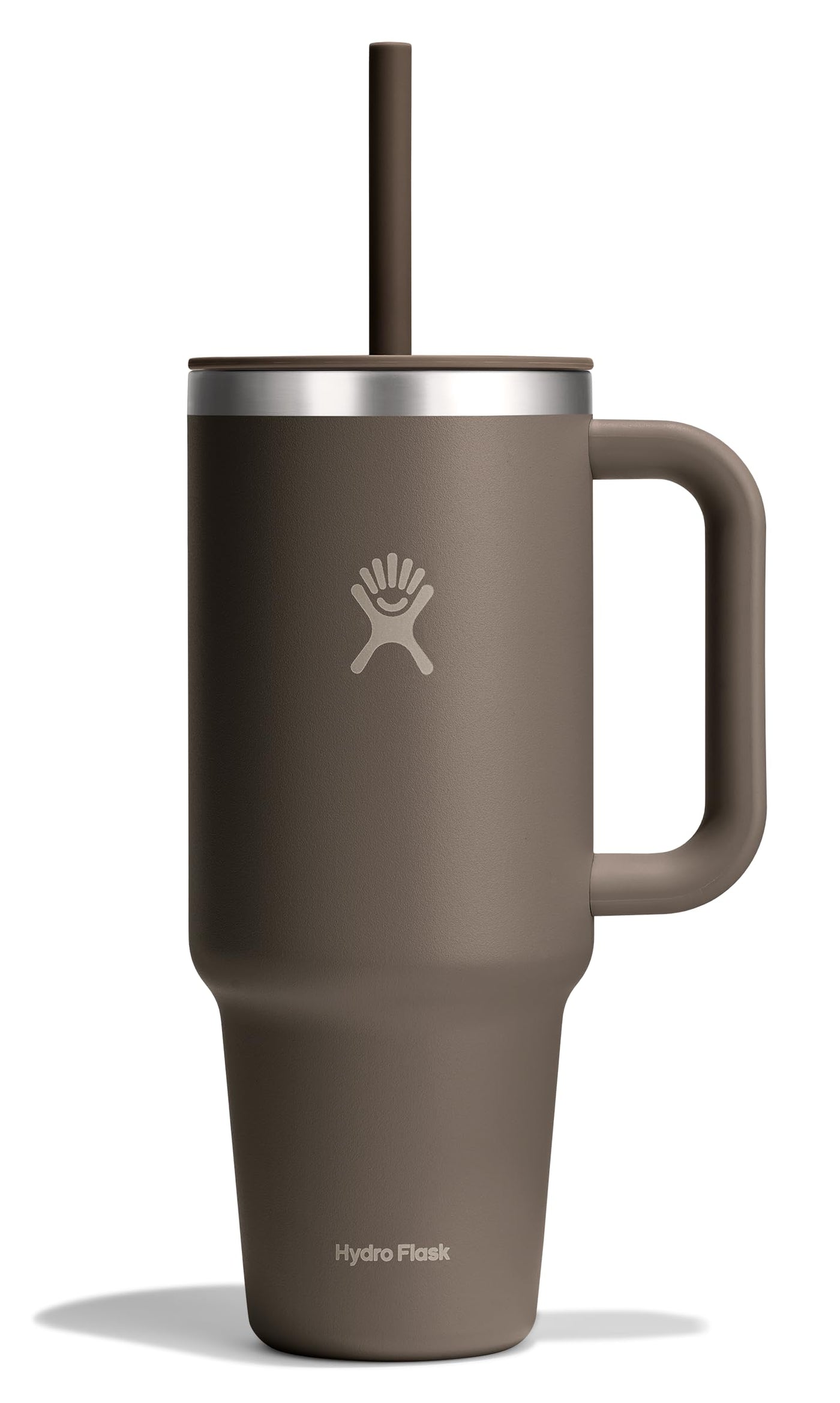 Hydro Flask Travel Tumbler with Handle, Lid and Straw - Insulated Stainless Steel in 32 Oz Trillium