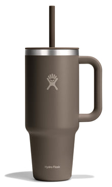 Hydro Flask Travel Tumbler with Handle, Lid and Straw - Insulated Stainless Steel in 32 Oz Trillium