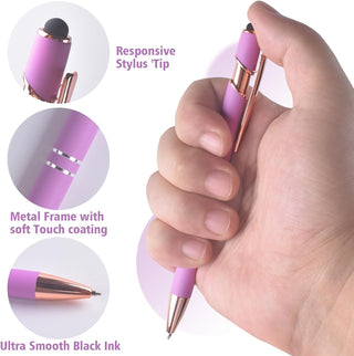Bulk Custom Pens Personalized, Customized Pens with Name/Logo Printing Perfect for Business, Birthday, Wedding, Graduation Gifts & Party Events 5 to 2000 Pieces Pack Ballpoint Pens