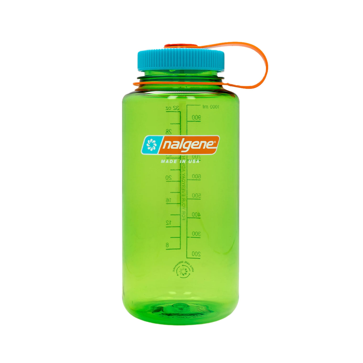 Nalgene 32 oz Wide Mouth Water Bottle | BPA-Free, Durable & Leak Proof, Lightweight Bottle for Hiking & Gym, Work & Travel