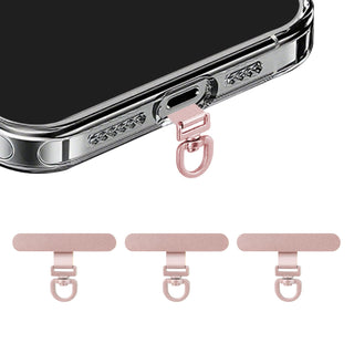 Yojaro 360° Rotating Stainless Steel Phone Tether Tab (3-Pack) - Universal for iPhone & Other Phones (Fits Wristbands/Necklaces/Crossbody Straps)