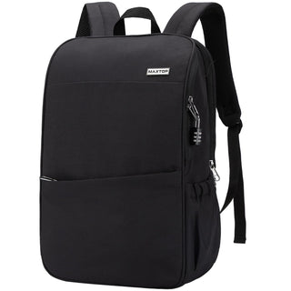 MAXTOP Deep Storage Laptop Backpack Business Anti-theft Backpacks[Water Resistant] College Computer Bookbag Fits 15 Inch Laptop Black