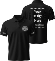 Custom Polo Shirts for Men Women, Personalized Business Golf Shirt, Customized Breathable Casual Polo Shirts for Company