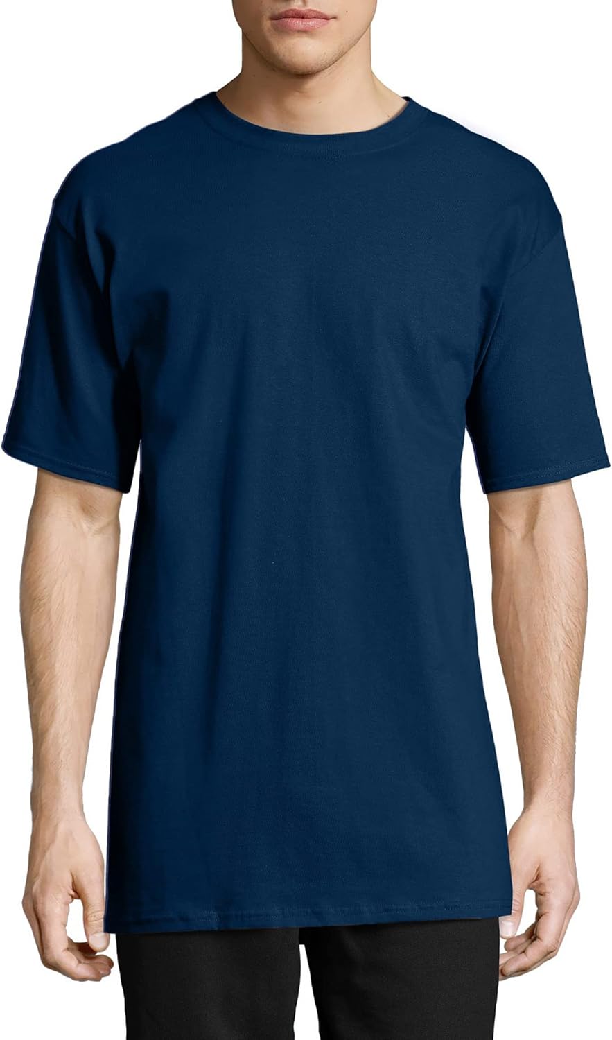 Hanes Men's Beefy-T T-Shirt, Heavyweight Cotton T-Shirts for Men, 1 or 2 Pack, Men's Tees (Tall