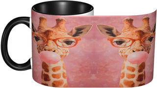 Giraffe Coffee Mug 11 OZ Ceramic Tea Cup Women Men Gifts Office Home Microwaveable & Dishwasher Safe Christmas Birthday