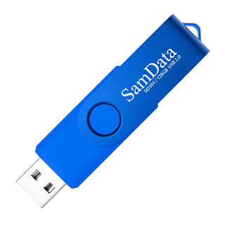 SamData 32GB USB Flash Drives 2 Pack 32GB Thumb Drives Memory Stick Jump Drive with LED Light for Storage and Backup (2 Colors: Black Blue)