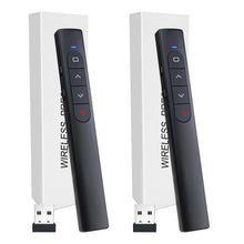 Wireless Presenter Remote, Presentation Clicker with Hyperlink & Volume Remote Control PowerPoint Office Presentation Clicker for Keynote/PPT/Mac/PC/Laptop(Battery Included)