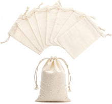 Tendwarm 20 Pack 3.9x5.9 Inches Cotton Drawstring Bags Reusable Muslin Sachet Bag for Party Wedding Storage Home Supplies