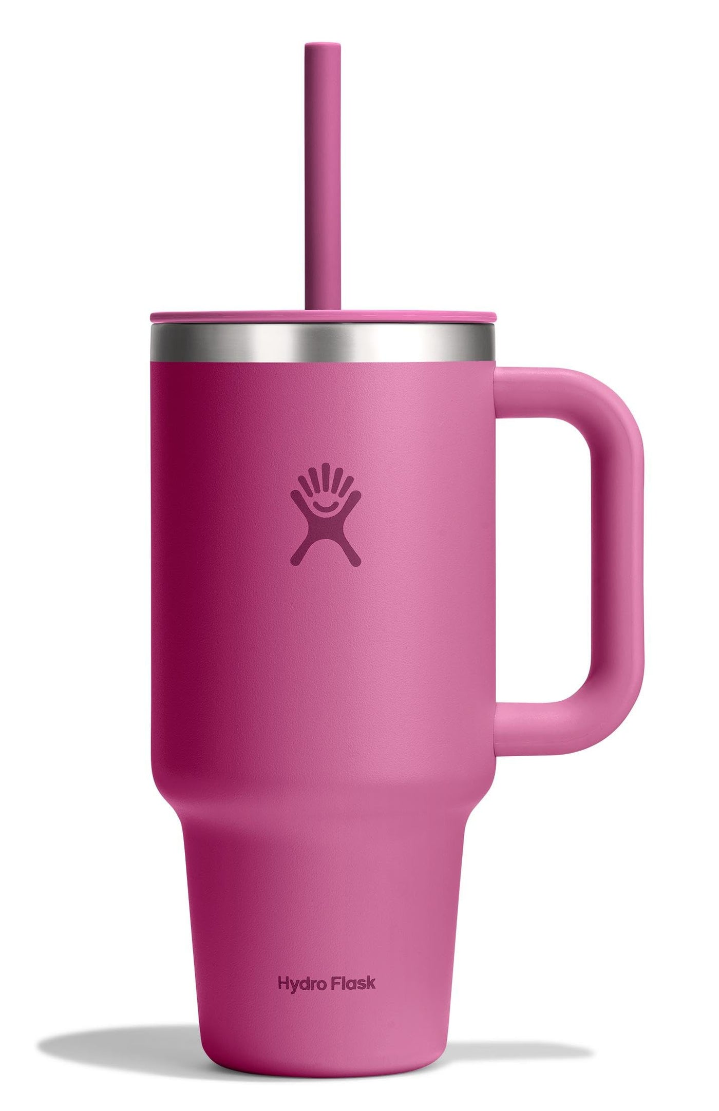 Hydro Flask Travel Tumbler with Handle, Lid and Straw - Insulated Stainless Steel in 32 Oz Trillium